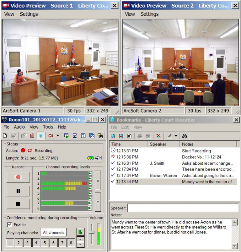 Video Recording Using the Liberty Court Recorder Liberty Court Recording